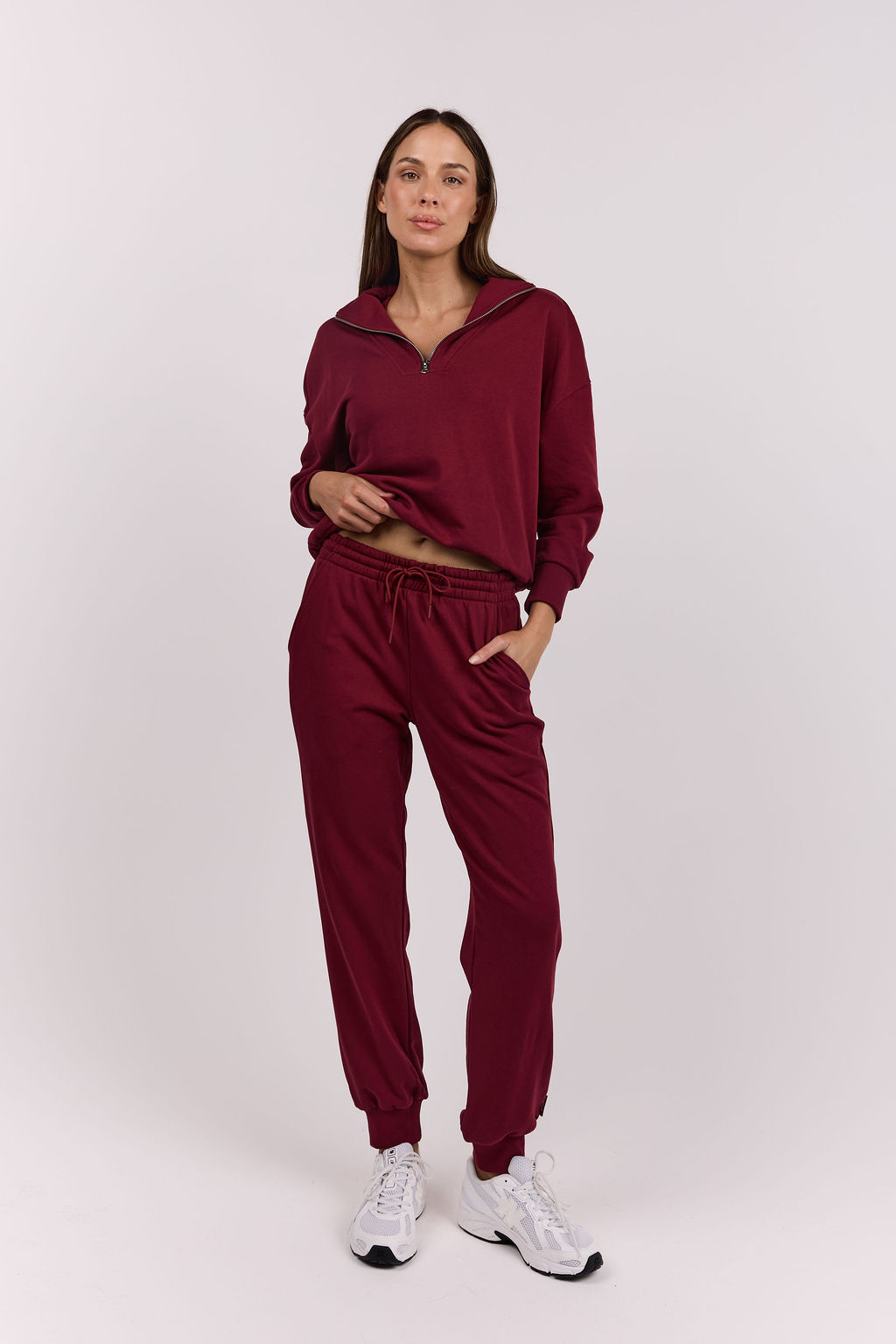 dk active Pants Commotion Cuff Sweatpant Burgundy