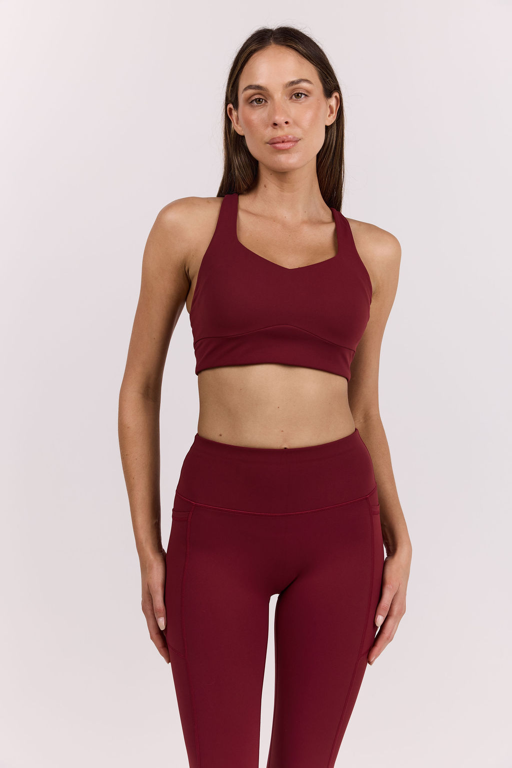 dk active Sports Bras Core Comfort | Hi-Support Bra Burgundy
