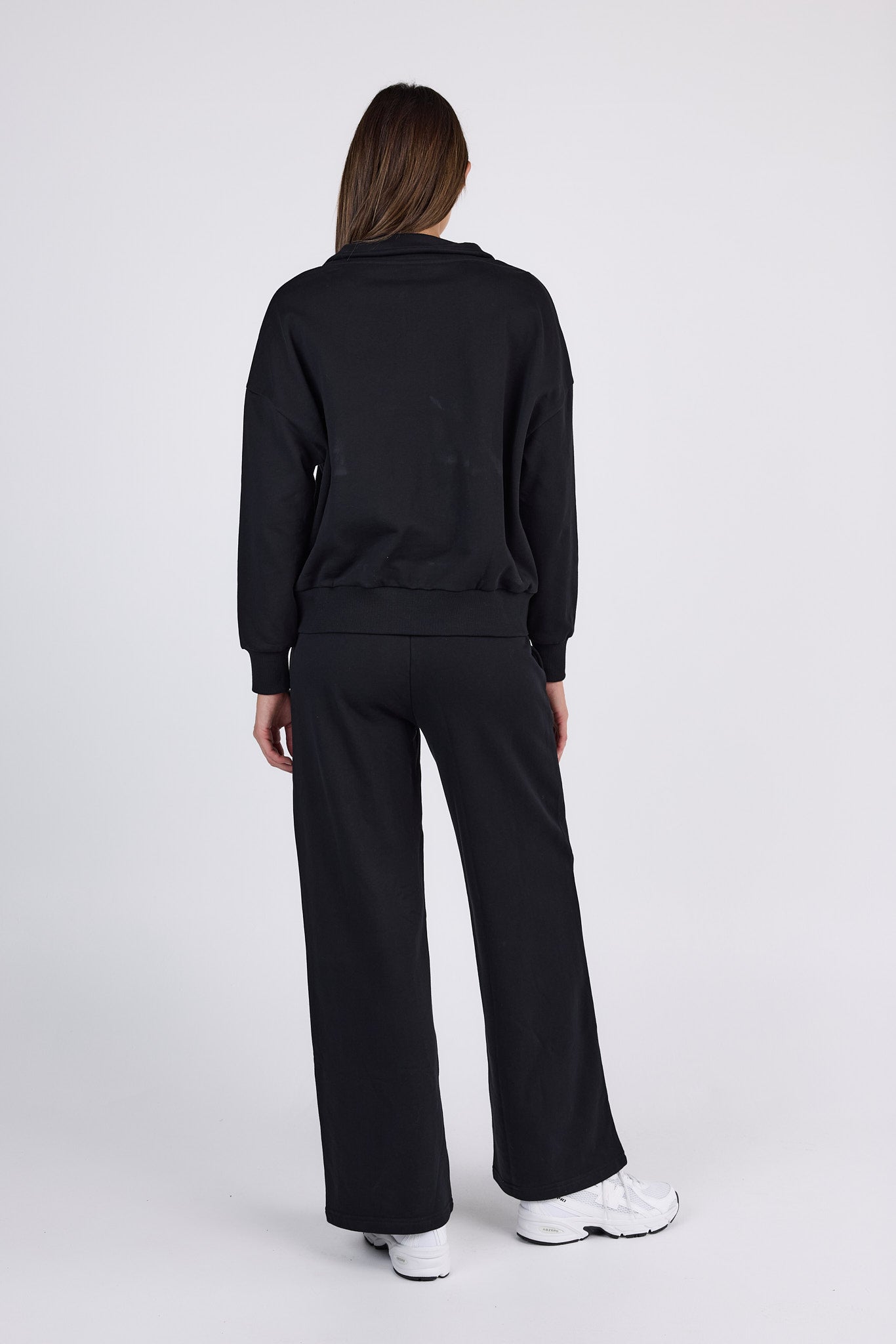 dk active Long Sleeve Tops Foundation Half Zip Sweatshirt Black