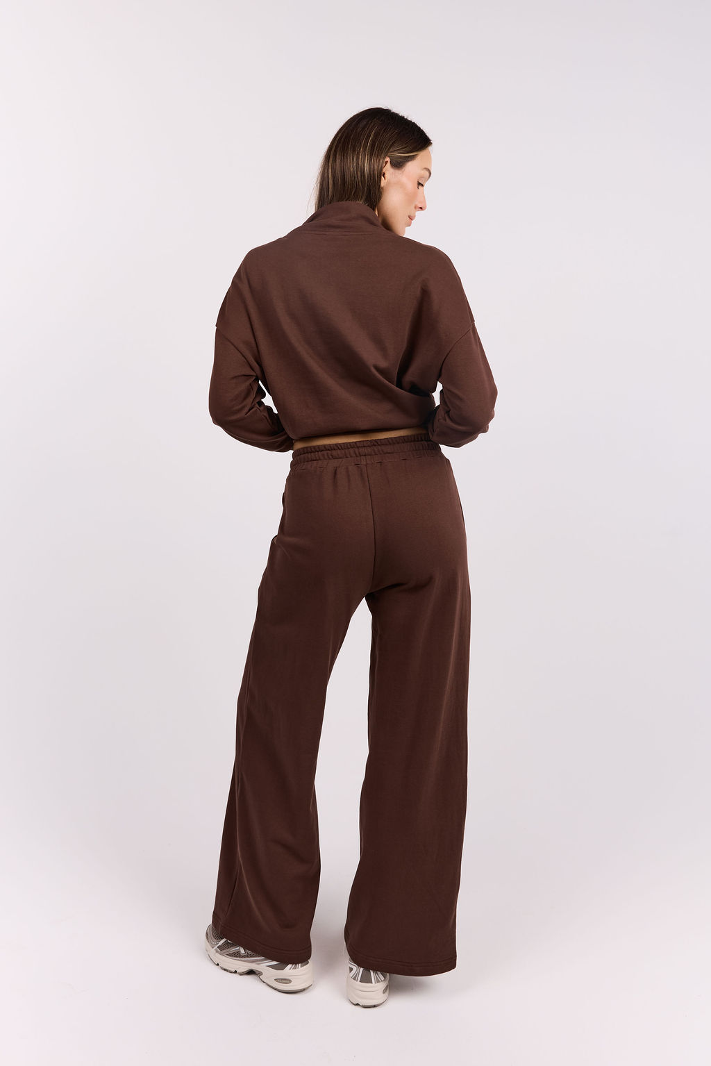 dk active Pants Off Duty Wide Leg Sweatpant Chocolate