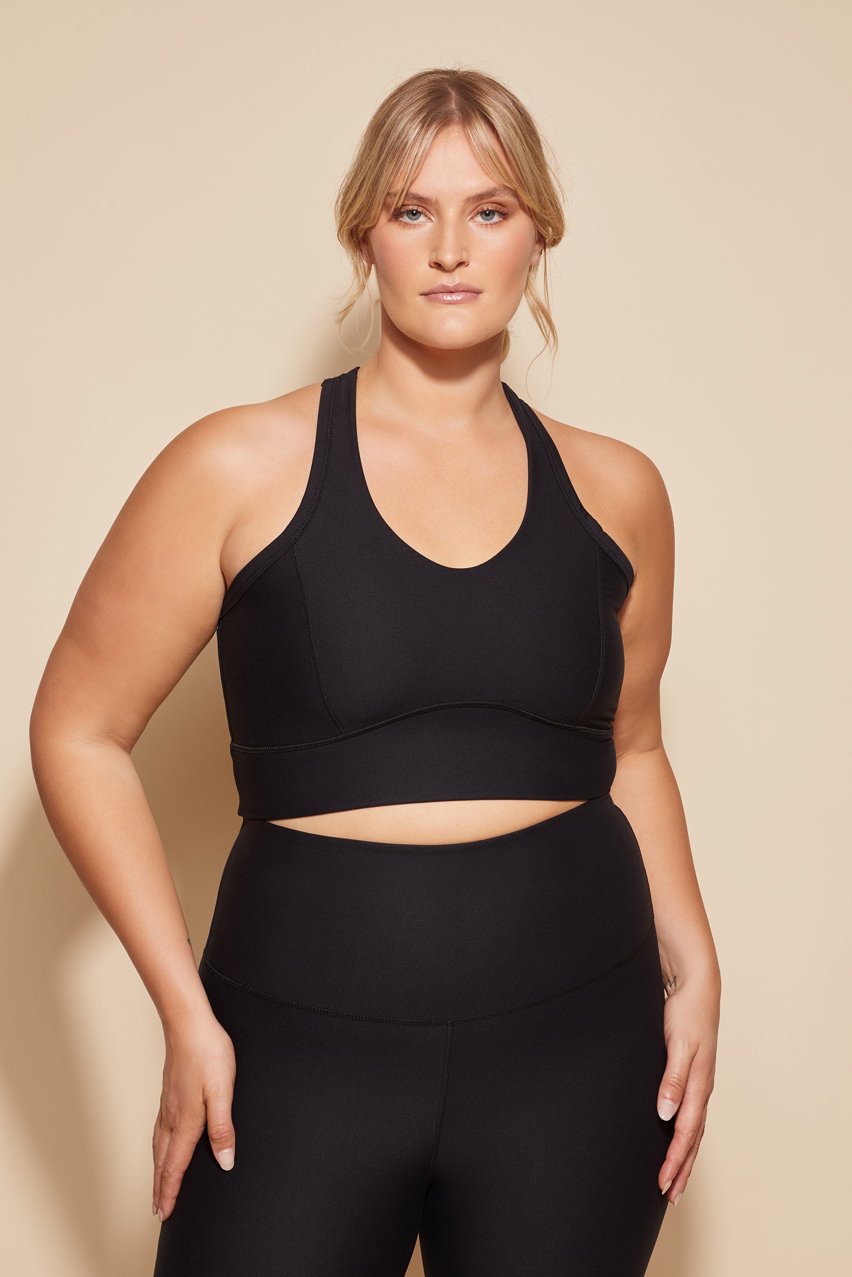 Elation Crop  Black Elation Crop SportsBras Activewear Online