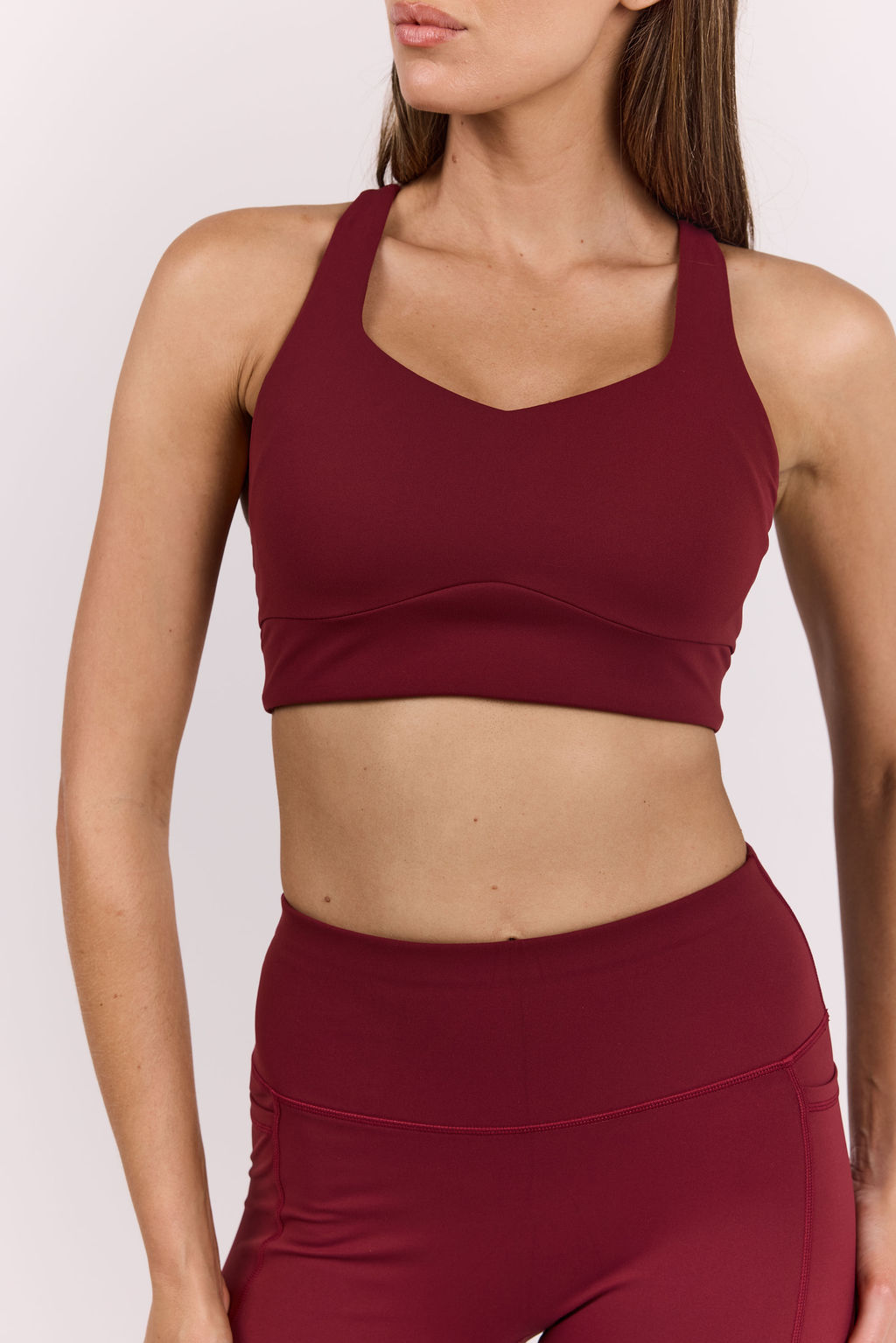 dk active Sports Bras Core Comfort | Hi-Support Bra Burgundy
