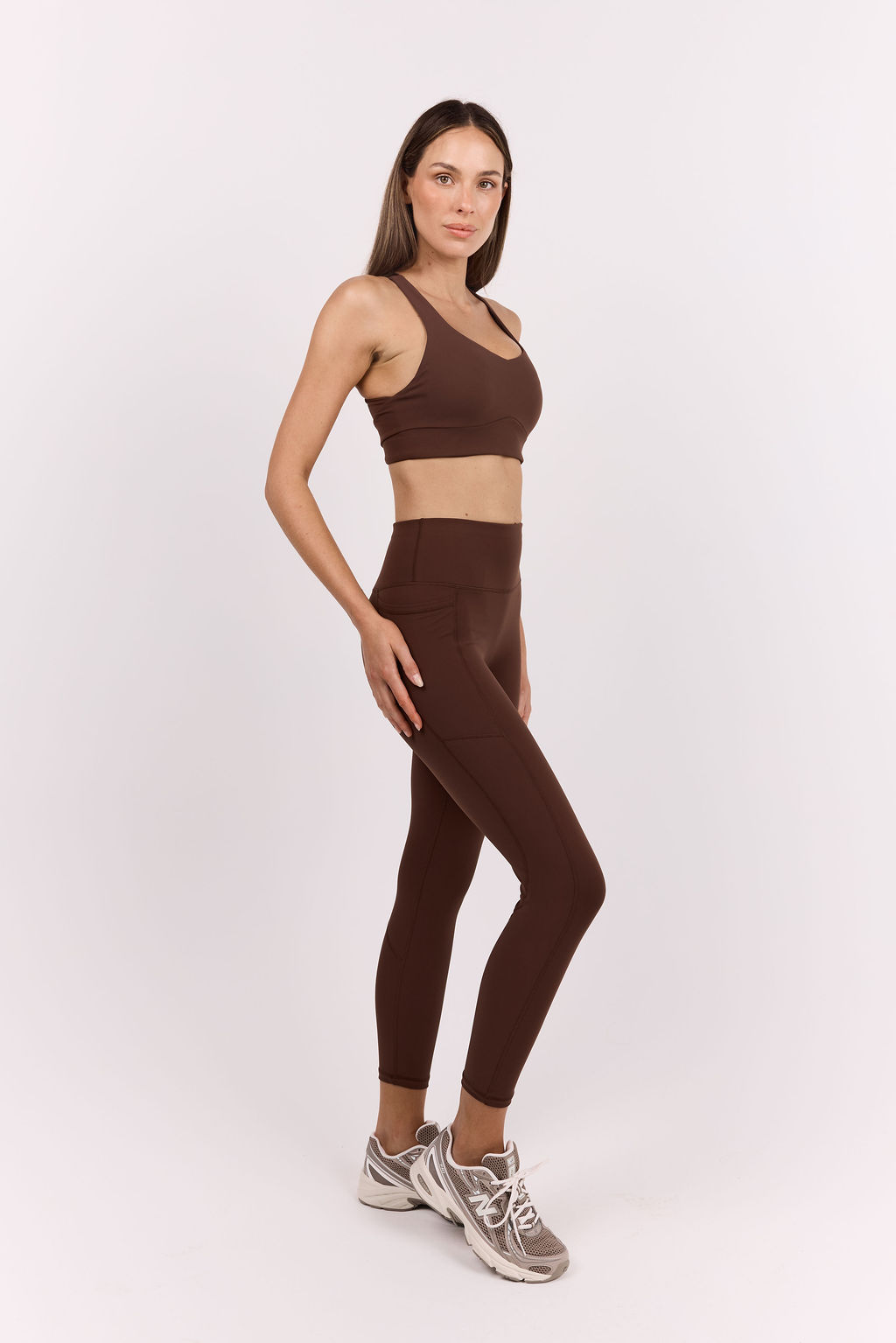dk active Sports Bras Core Comfort | Hi-Support Bra Chocolate