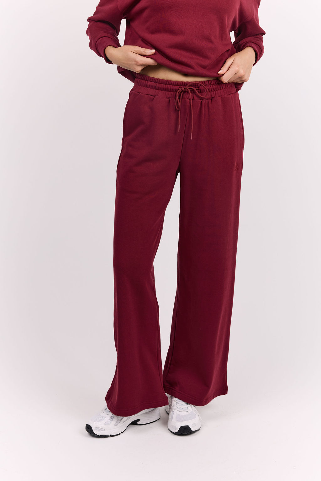 dk active Pants Off Duty Wide Leg Sweatpant Burgundy