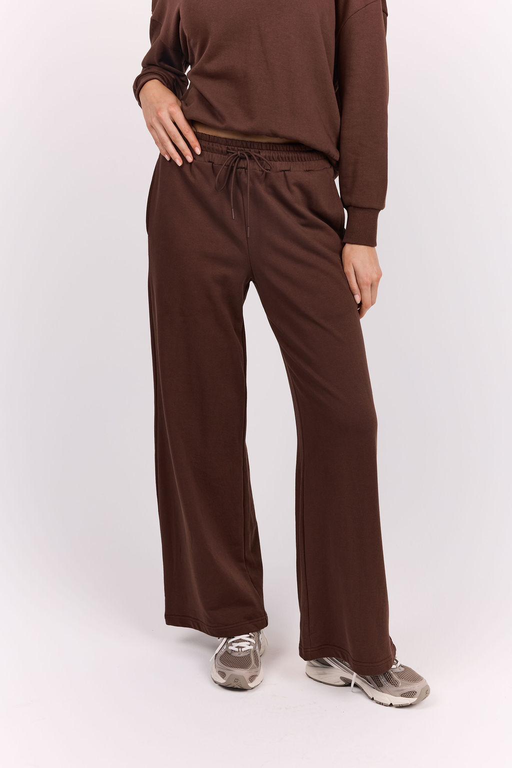 Off Duty Wide Leg Sweatpant Chocolate | Chocolate Off Duty Wide