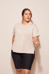 ABMT CURVE TOPS Side Swipe Tee