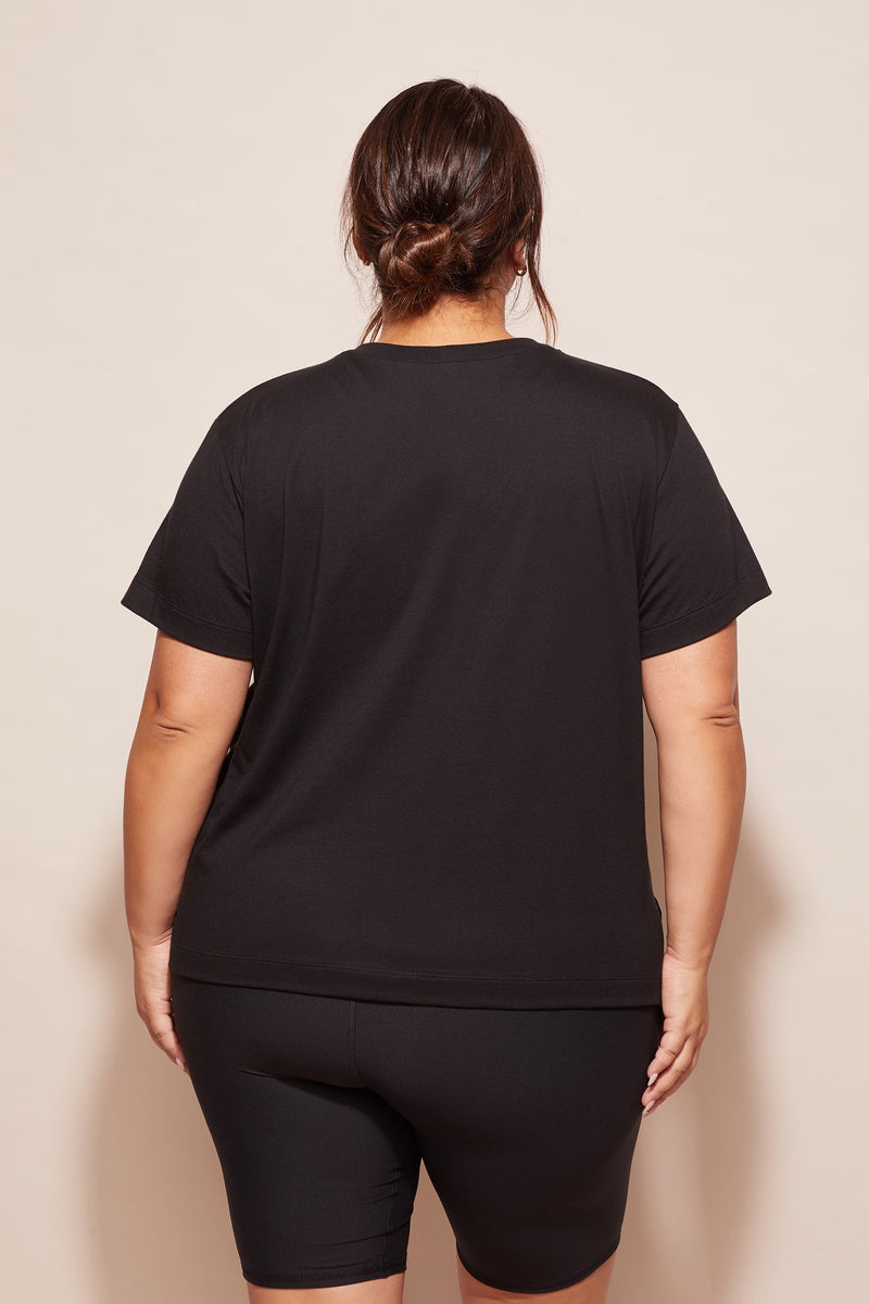 ABMT CURVE TOPS Side Swipe Tee