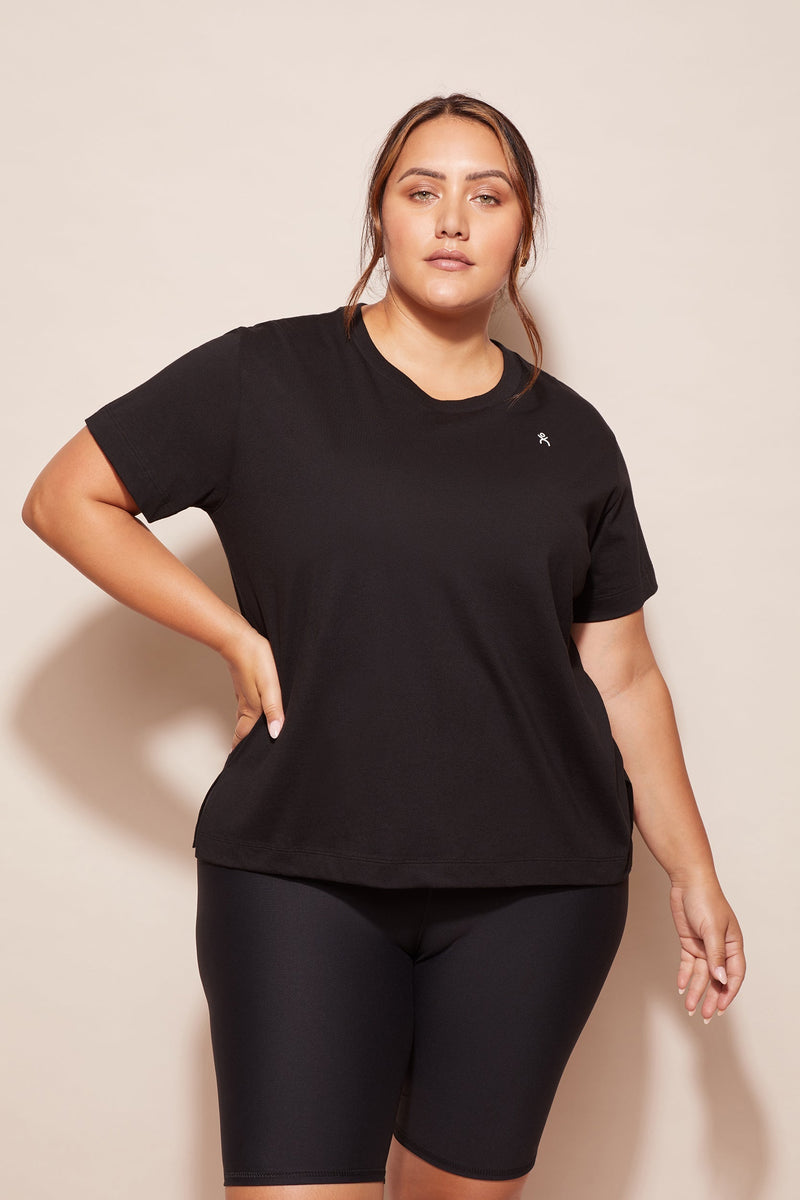 ABMT CURVE TOPS Side Swipe Tee