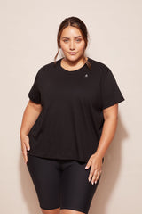 ABMT CURVE TOPS Side Swipe Tee