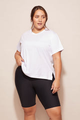 ABMT CURVE TOPS Side Swipe Tee