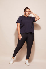 ABMT CURVE TOPS Side Swipe Tee