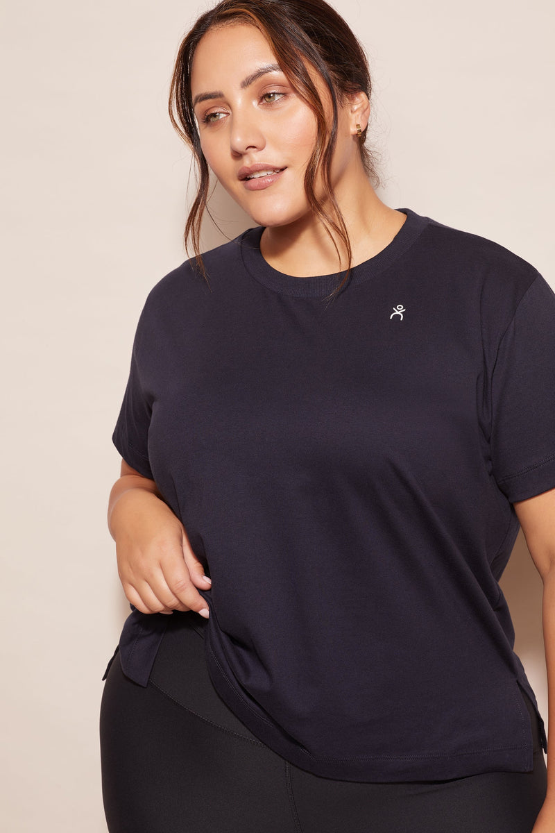 ABMT CURVE TOPS Side Swipe Tee