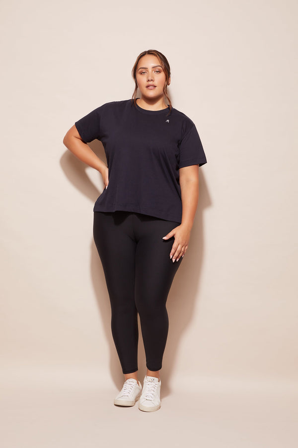 ABMT CURVE TOPS Side Swipe Tee