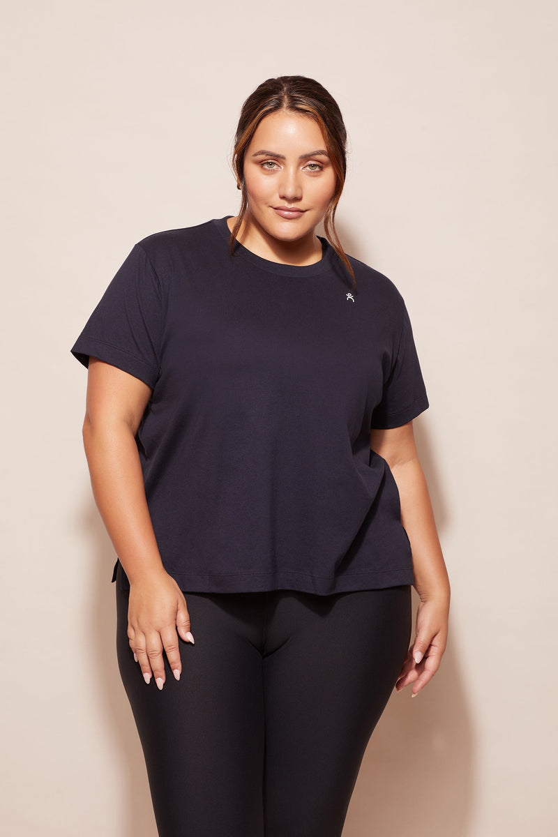 ABMT CURVE TOPS Side Swipe Tee