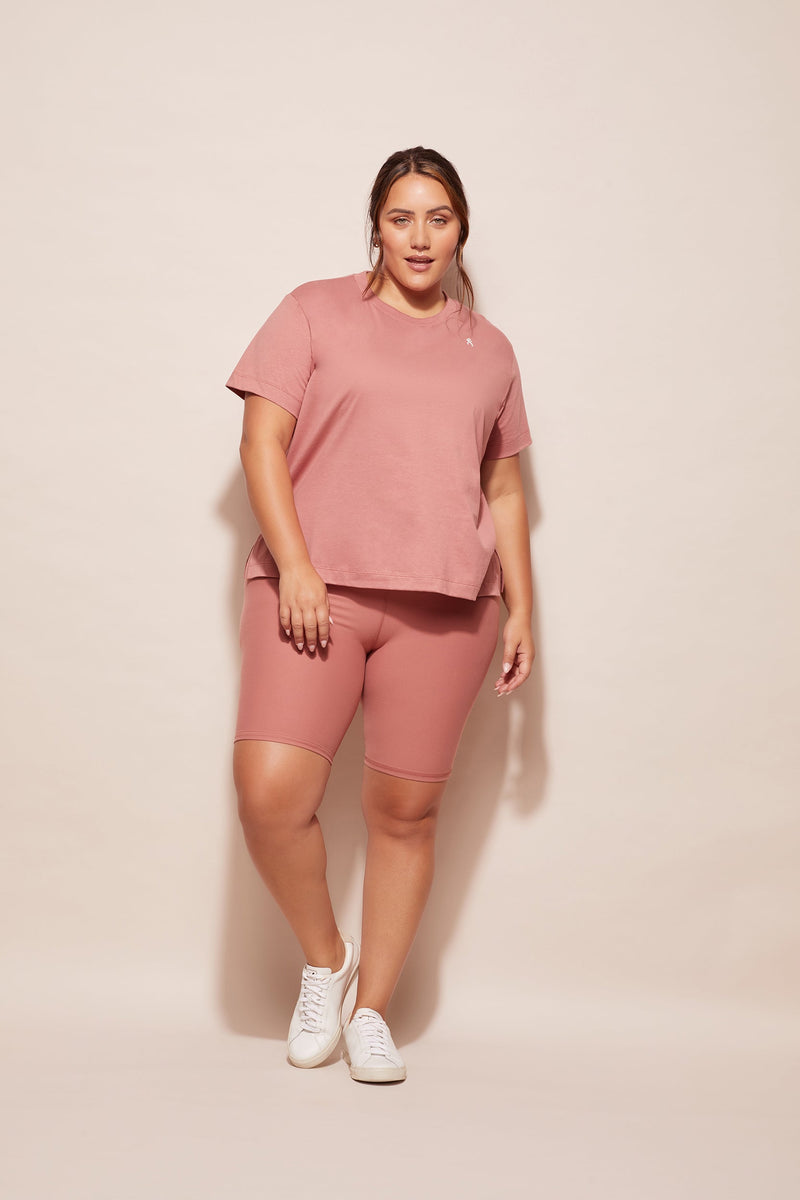 ABMT CURVE TOPS Side Swipe Tee