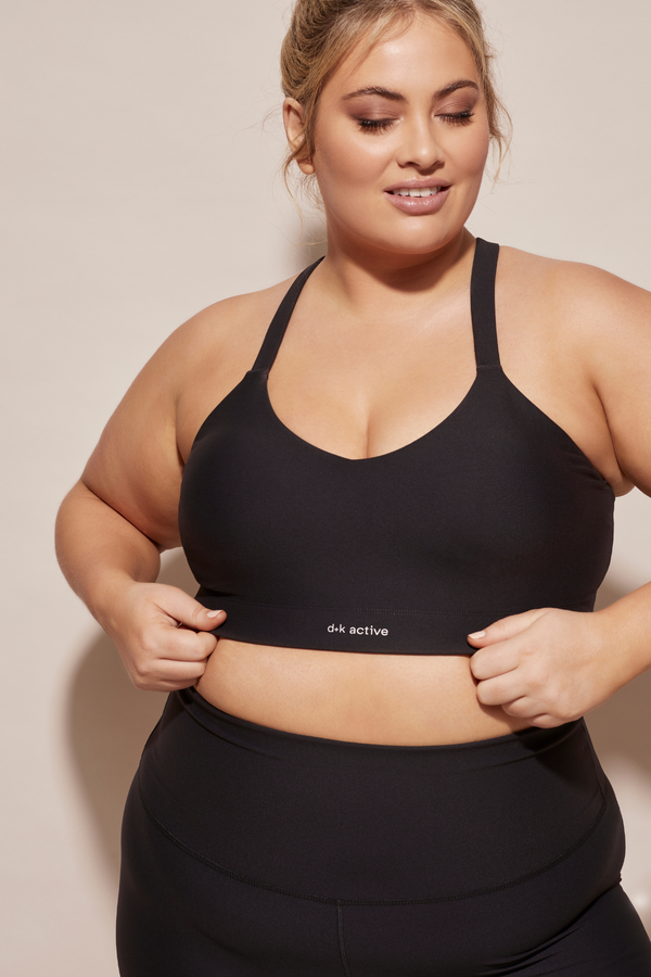 dk active CURVE SPORTS BRAS Say Something Crop